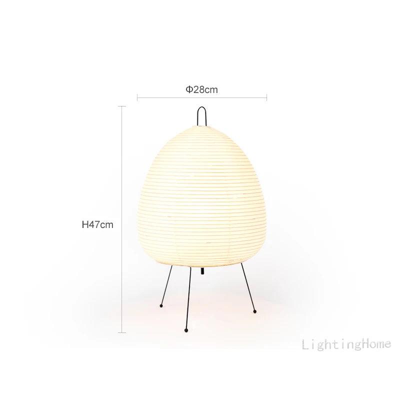 Japanese Rice Paper, Tripod Egg Floor Lamp - Nordique Boutique