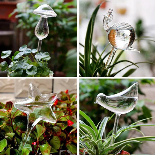 Self-watering glass plant feeders - Nordique Boutique