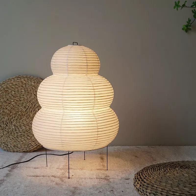 Japanese Rice Paper, Tripod Bubble Floor Lamp - Nordique Boutique