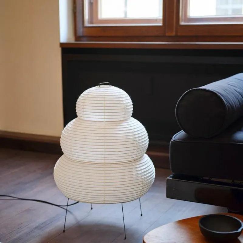 Japanese Rice Paper, Tripod Bubble Floor Lamp - Nordique Boutique